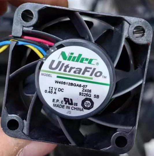 1/piece Nidec W40S12BGA5-07 4028 12V 0.40A 4CM 4-wire PWM Speed Cooling Fan [1]