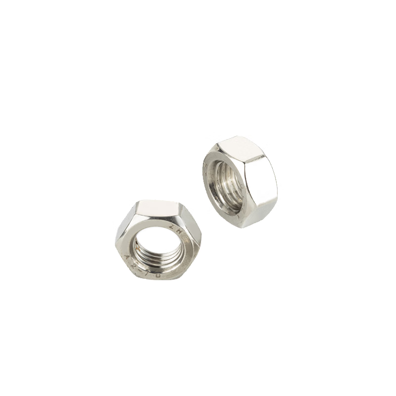 Huixiang A2-70 grade stainless steel type 1 hex nut DIN934, whitewashed, customizable, 1 piece M6-1