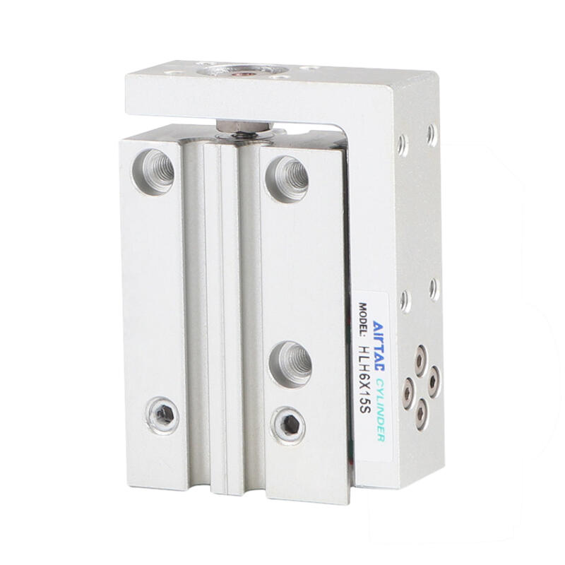 AirTAC side rail type precision slide cylinder, double acting, with magnet ring; HLH6X30S
