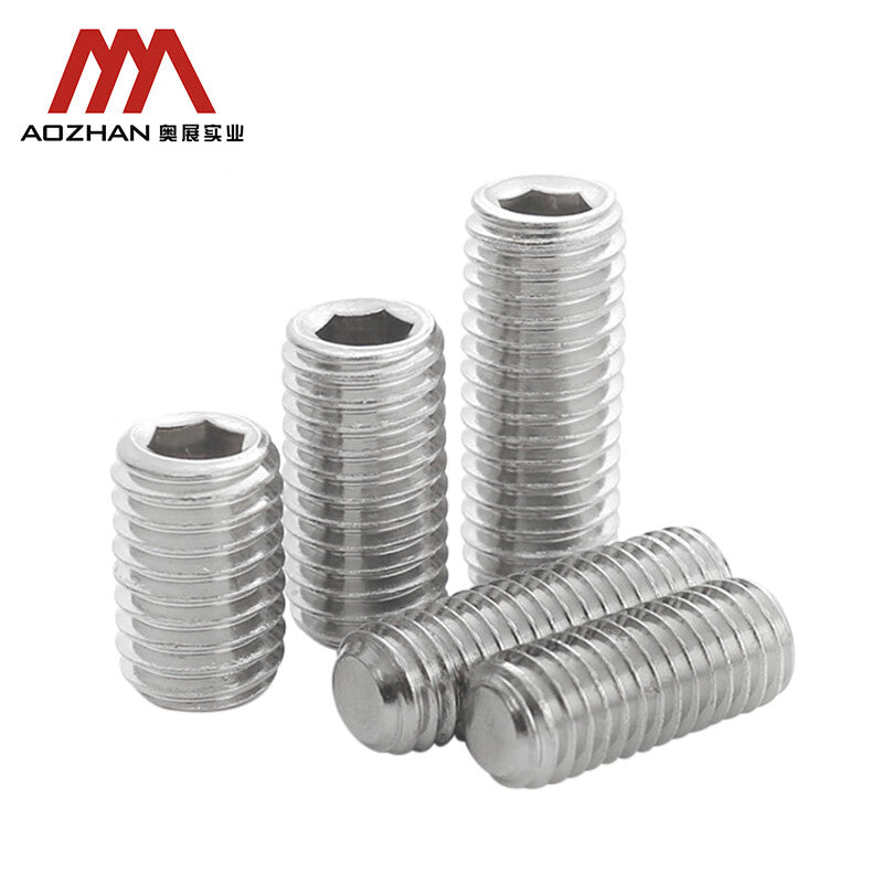 AOZHAN 304 Stainless Steel DIN913 Socket Head Screws, GPH M5*6 Series (4000 pieces/box)