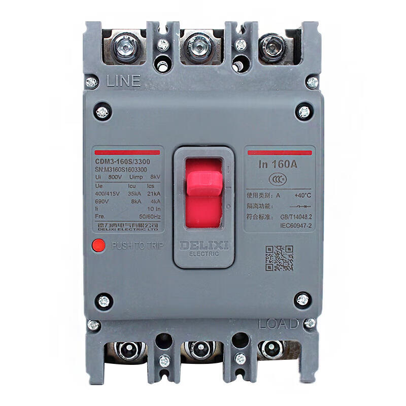 Delixi Electric CDM3-160S/3300 160A Molded Case Circuit Breaker