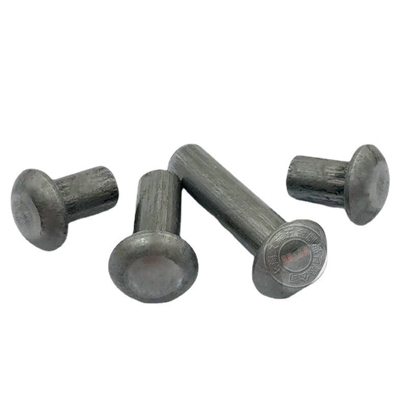 Saint-Like Solid Round Head Iron Rivets/Hand-Driven Rivets/Semi-Rivets M4*30 Approx. 280 pieces [1 pack/kg]