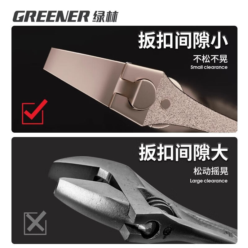 GREENER Adjustable wrench tool set universal multi-tool 10-inch high-strength large opening board