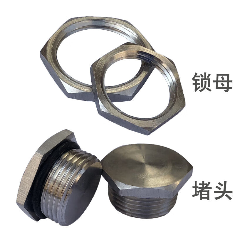 Stingxu Stainless Steel Hexagonal Lock Nut G3/8 (3 points) 20mm across flats, 3.5mm thick [10 pieces]