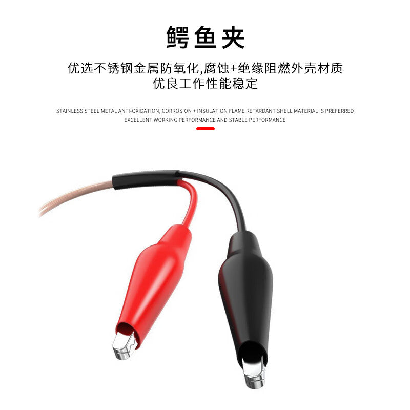 FUWEISHENG BNC to Alligator Clip Connector Cable, Q9 Signal Test Cable, RF Adapter Extension Cable, BNC Male to Alligator Clip, 1 meter