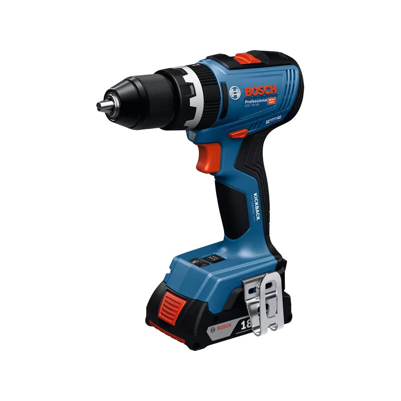 Bosch 18V heavy-duty lithium-ion impact drill 2.0Ah two batteries and one charging box set; GSB 18V-65 2B