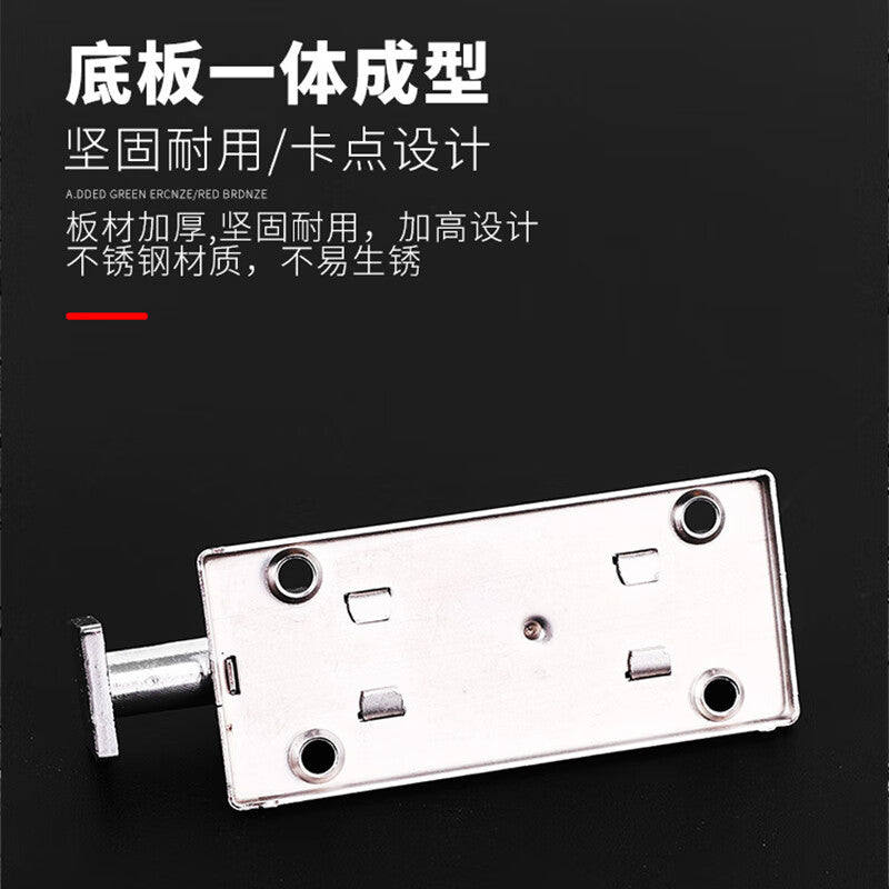Thousand-speed wheel stainless steel automatic spring bolt lock door lock anti-theft door bolt, natural color, 4-inch natural color, 65mm long * 30mm wide