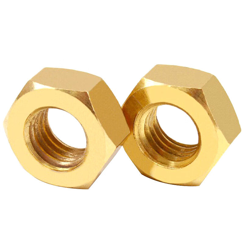 Hesterig JG-678 Copper Hex Nuts, Bolt Caps, Screw Caps, Nuts DIN934 M6 (62 Copper, 50 pieces)