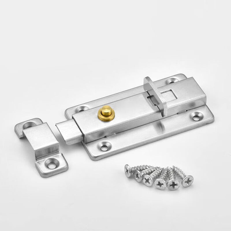 Yonghao Yinghong Stainless Steel Bolt Deadbolt Interior Door Lock, Old-fashioned Door Bolt Thickened Rebound Door Lock, Customizable 4-inch Manual Two-way, Price Per Piece