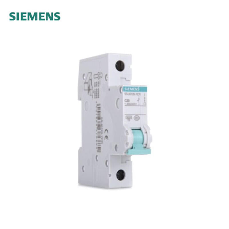 Siemens small circuit breaker green series 20A 1P C 6kA; 5SJ6-C20-1P