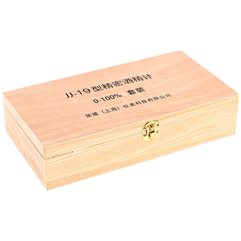 CONJANT JJ-19 Precision Alcohol Meter, a three-piece alcohol meter measuring 0-100°, includes a 100ml plastic graduated cylinder.