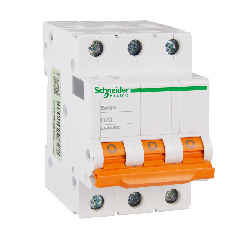 Schneider Electric EA9AN 3P D20A Miniature Circuit Breaker