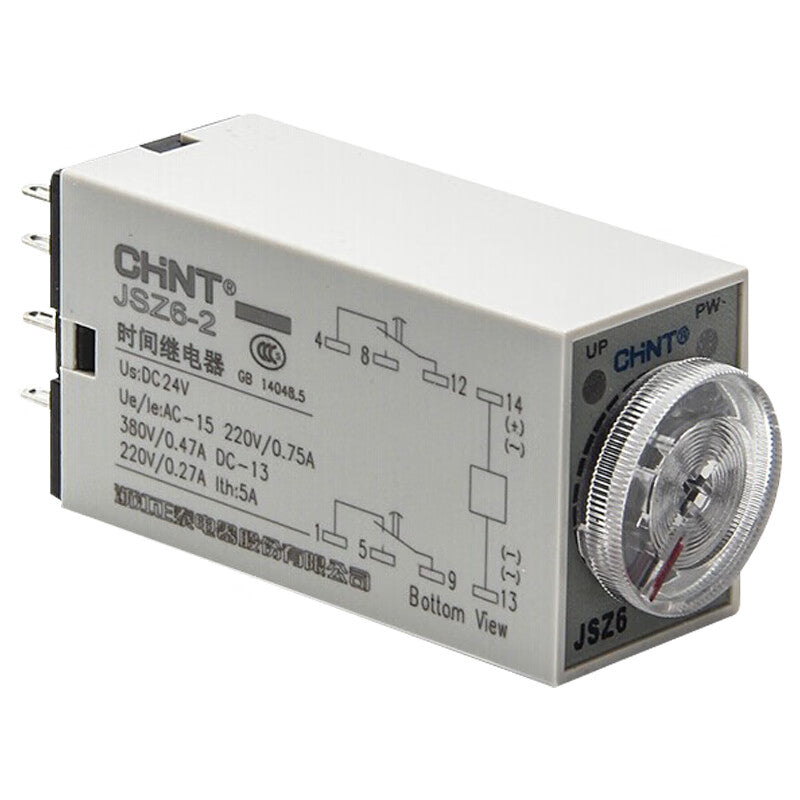 Chint time relay 24VDC 2C/O 10s JSZ6-2 10s DC24V