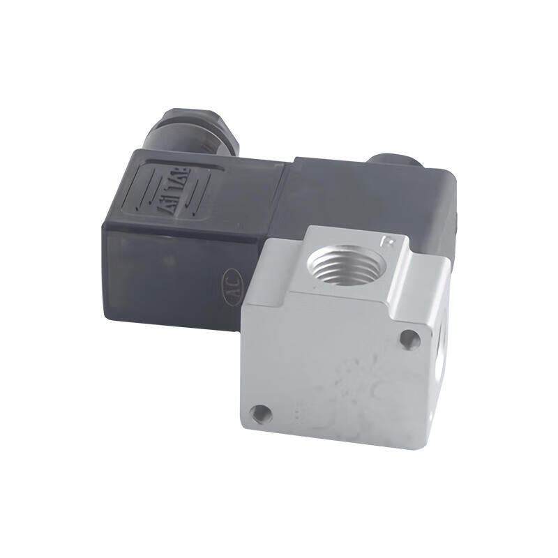 AirTAC 2-position 3-way normally open, direct-acting solenoid valve, DIN socket type; 3V206NOA