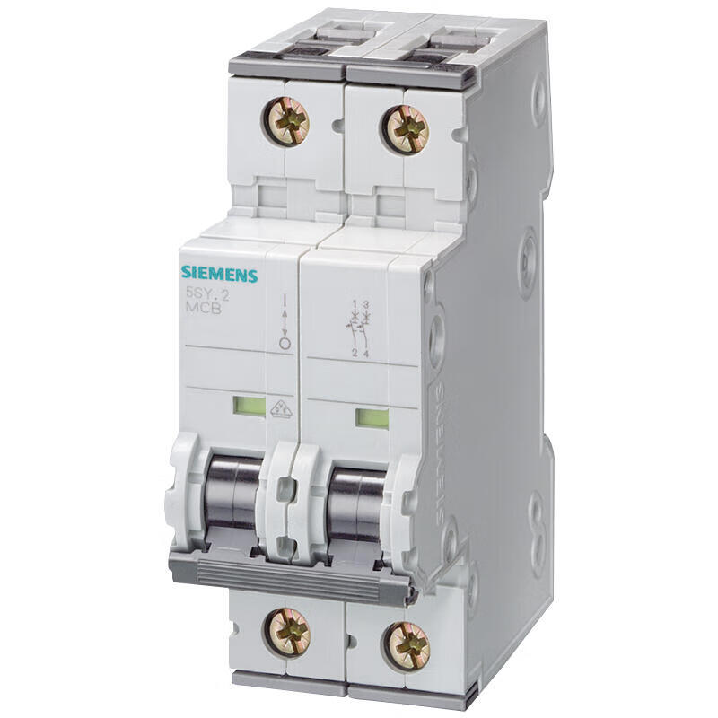 Siemens 5SY6 2P C25 Miniature Circuit Breaker 25A 6kA