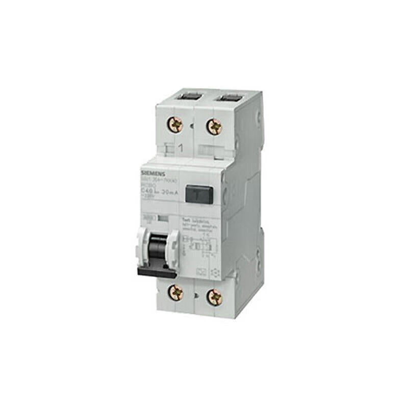 Siemens 5SU9 Residual Current Circuit Breaker 10A 1P+N 6kA 30mA