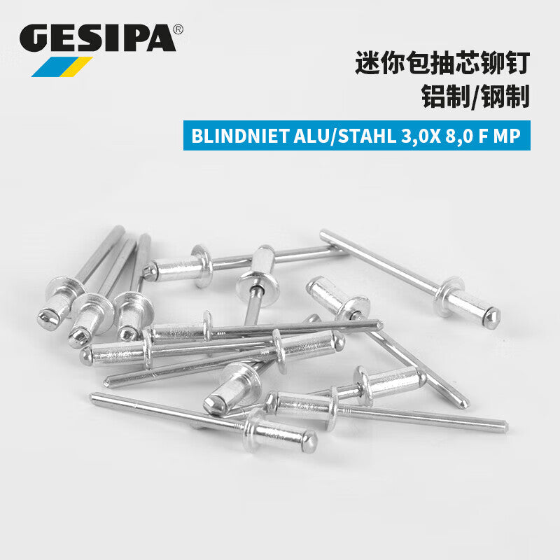 GESIPA 1433531 Mini Blind Rivets 3.0X 8.0 F MP 100 pieces/box