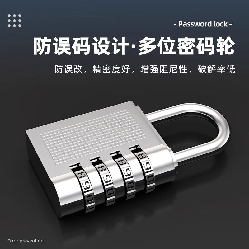 Wenxidi Combination Padlock, Luggage/Gym Combination Lock, 4-Digit Large Bold Combination Padlock