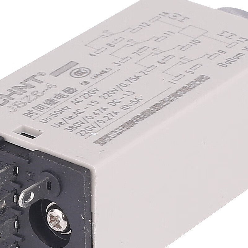 Chint (CHNT) JSZ6-4-10s-DC24V power-on delay time relay AC DC voltage 24V