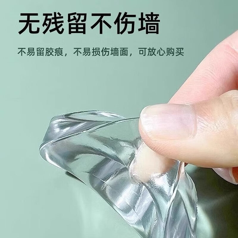 Junwen door handle anti-collision pad, door stop, back wall anti-collision pad, cabinet door buffer pad, refrigerator anti-collision sticker, 6 transparent pads