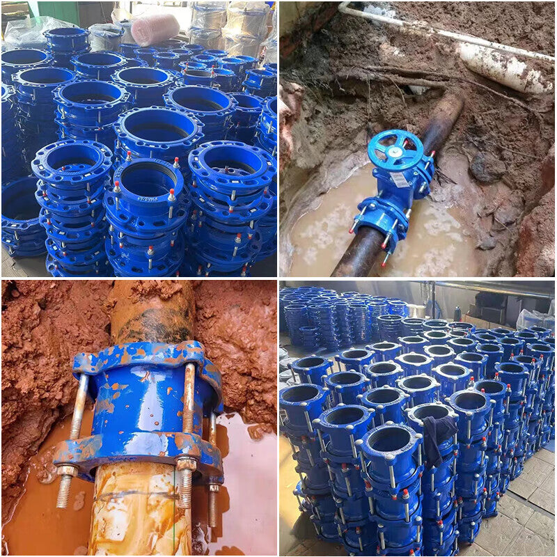 Jianhuida pipe connectors, PVC cast iron and stainless steel pipe universal compensating flange joints, PE pipe fittings, quick repair joints
