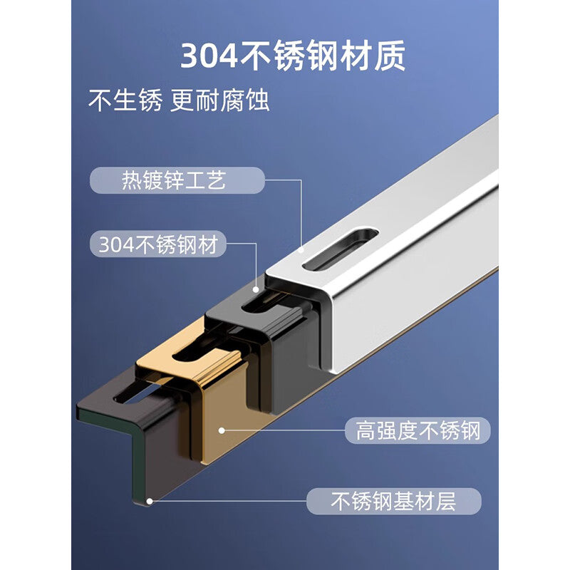 Thickened air conditioner outdoor unit bracket with high-speed wheel design, 1-1.5P air conditioner bracket made of 304 stainless steel.