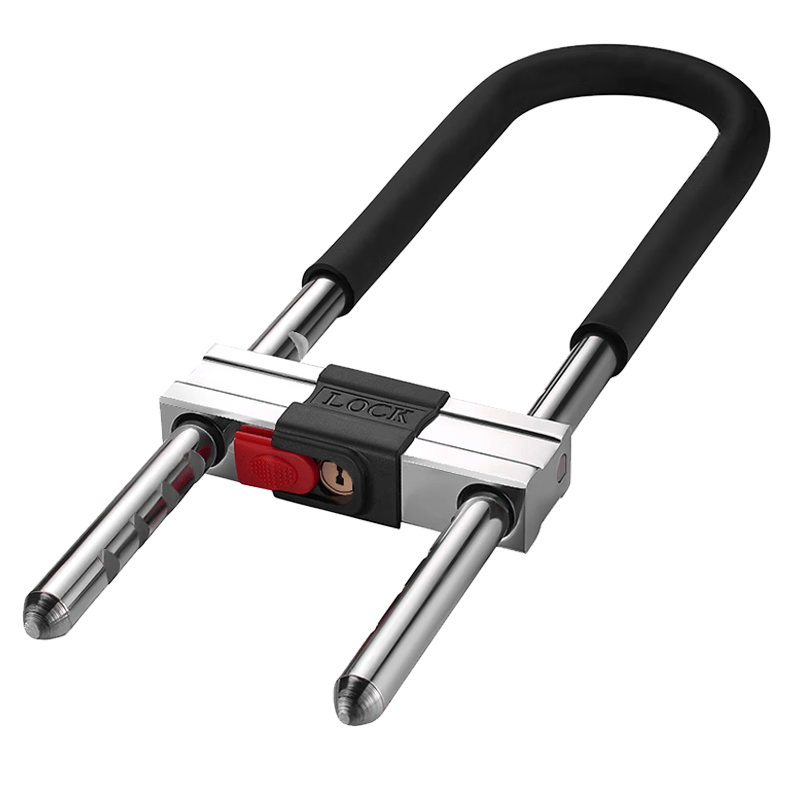 Initial-grade glass door lock, U-shaped lock, shop door latch lock, sliding door lock, motorcycle long lock, U-shaped lock, lock length 350mm