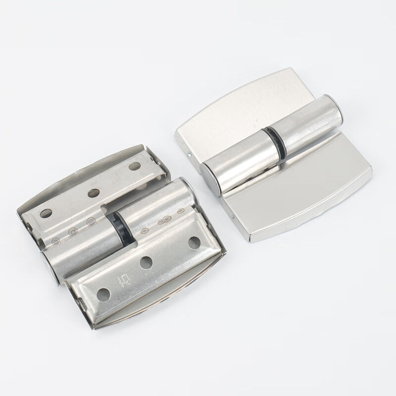 Bingyu Stainless Steel Partition Hinges, Public Toilet/Restaurant Self-closing Door Removable Hinges, Right Side All Stainless Steel, 2 Pieces BH-587