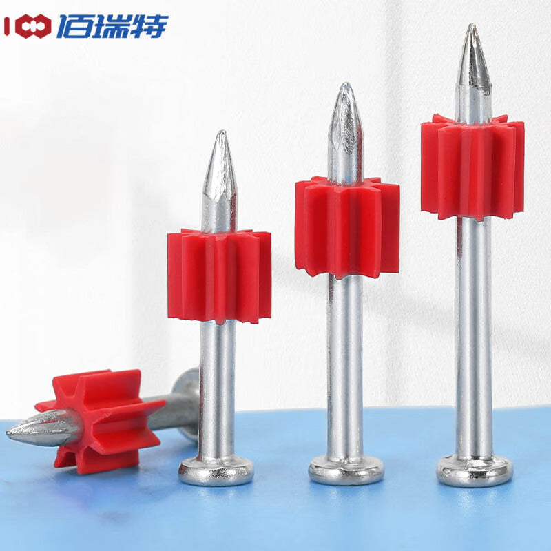 Bairuite Extra Hard Steel Nails, Wall Nails, Cement Nails, High-Strength Nails, Picture Hanging Nails, M3.5*42 [100 Nails]