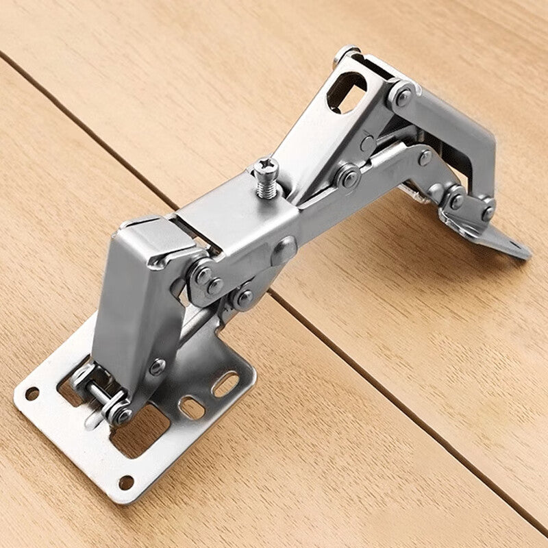 Deqi No-Drill Hinges, Frog Hinges, Cabinet and Wardrobe Hinges, Hydraulic Buffer Hinges, Extra Large Hinges without Buffer