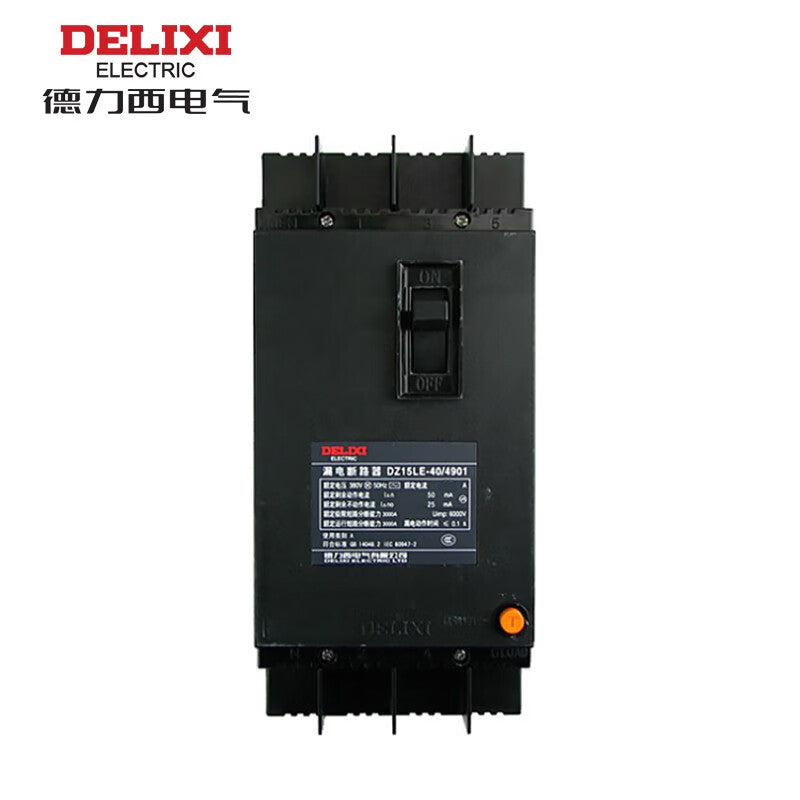 Delixi DZ15LE 40A 4P Circuit Breaker with Leakage Protection