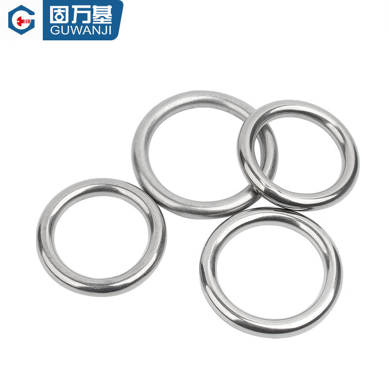 Guwanji GWJ-200 Ring Steel Ring, 304 Stainless Steel, Round Ring, O-ring, Hanging Ring, Solid Seamless Steel Ring, Hammock Yoga Connecting Ring, M6x100 [1 piece]