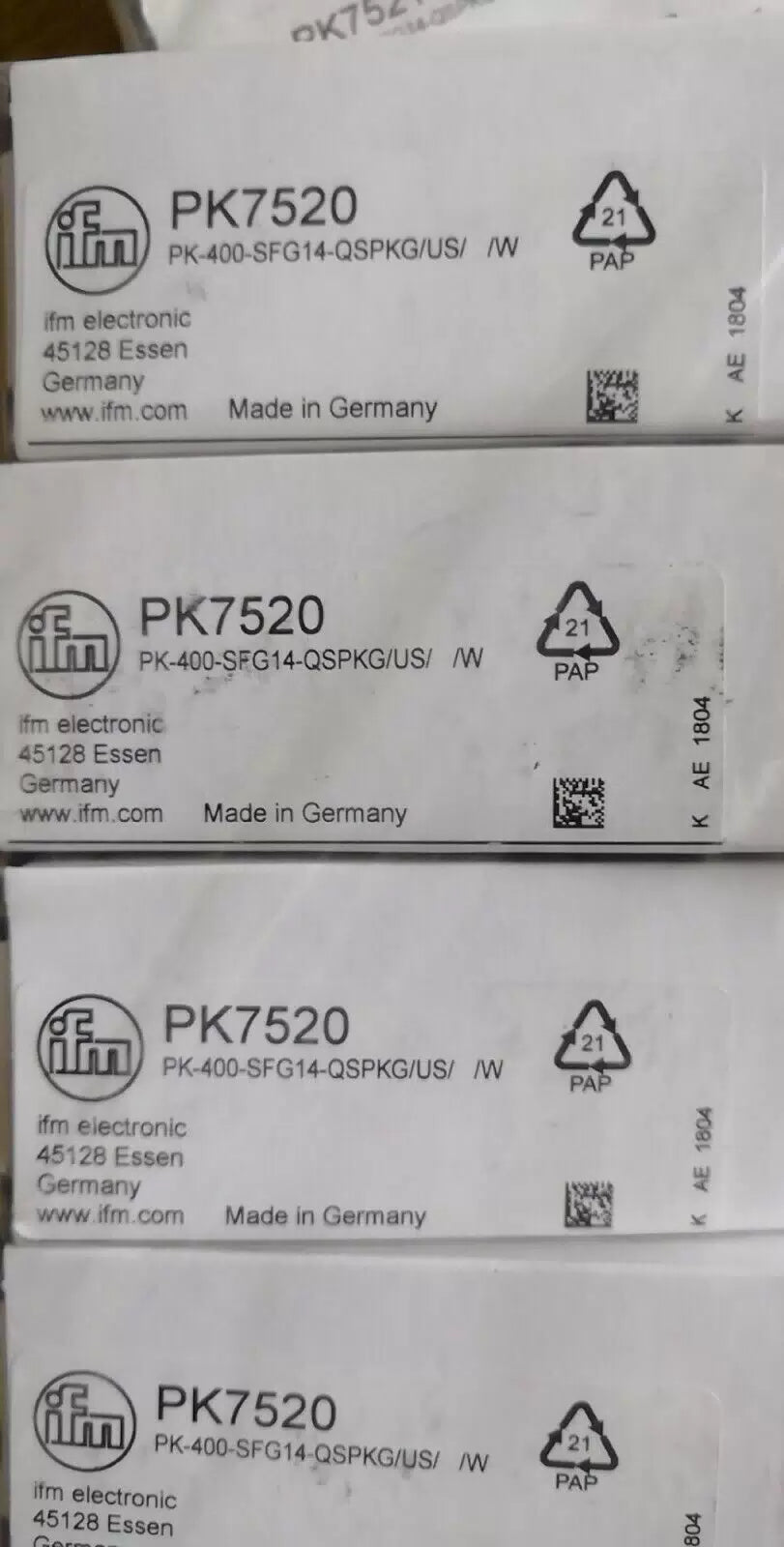 1pcs IFM PK7520 Sensor [1]