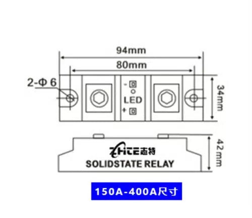 200A industrial grade single-phase solid state relay modular DC-AC H3200Z24V380V [9]