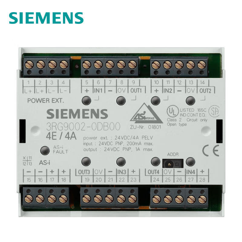 Siemens module F90, digital 4DI/4DQ, IP204x input; 3RG90040DB00