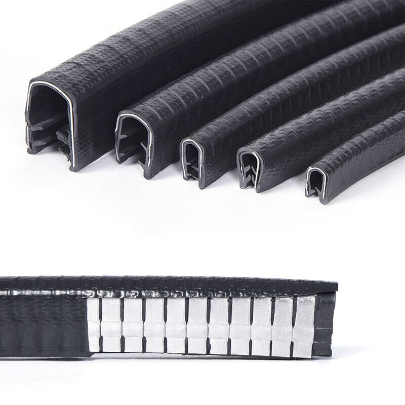 Yonghao Yinghong edge-sealing rubber strip, U-shaped skeleton sealing strip, anti-collision and anti-cut protective sleeve, customizable, 13mm high, 1.5-3.5mm thick (price per meter), price per piece.