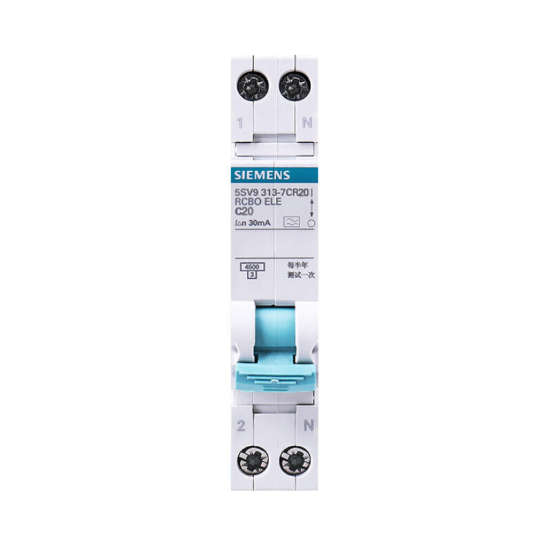 Siemens compact electronic residual current protection circuit breaker 16A 1P+NC 6kA 30mA A; 5SV9/SN A 30mA 1P+N 6KA C16