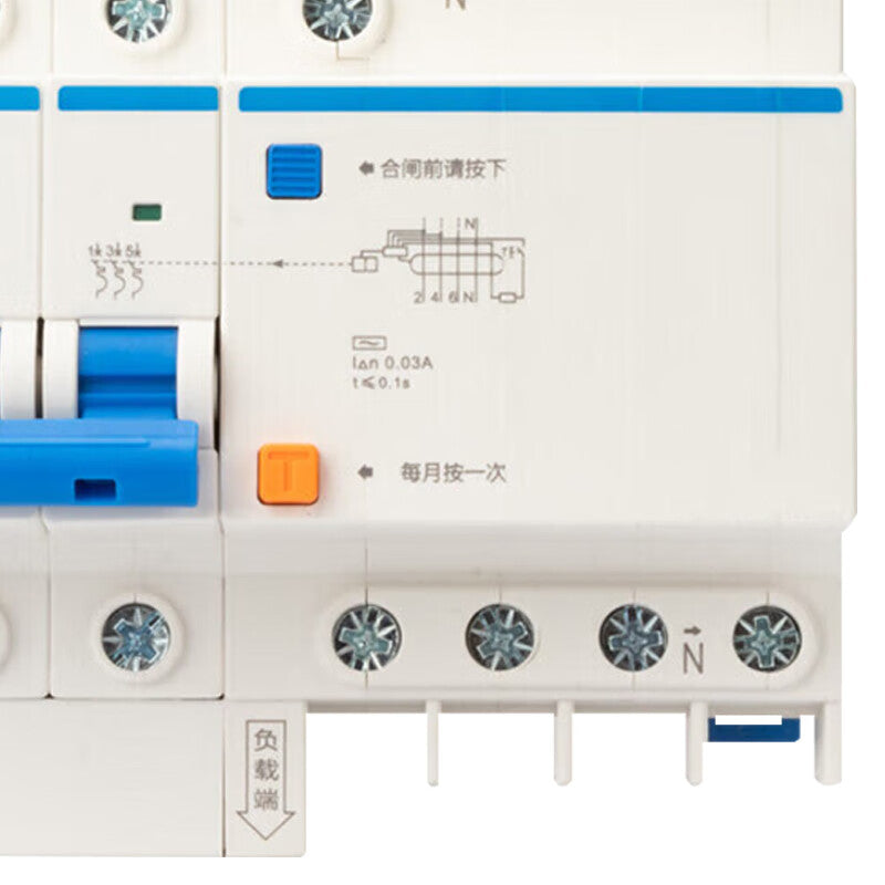 Chint NXBLE-63 D-Type Leakage Protection Circuit Breaker 30mA 3P