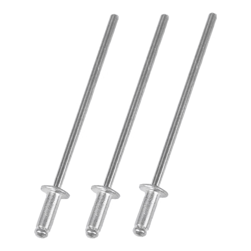 Anselreat Blind Rivets, Aluminum Rivets, Round Head Blind Rivets, Open-Type Rivets, M2.4×10, 100 Pieces, 5K00059