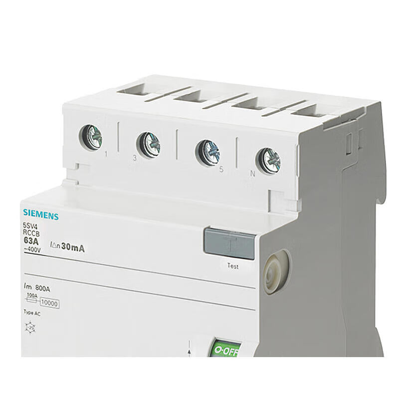 Siemens 5SV4 Electromagnetic Residual Current Switch 40A 4P