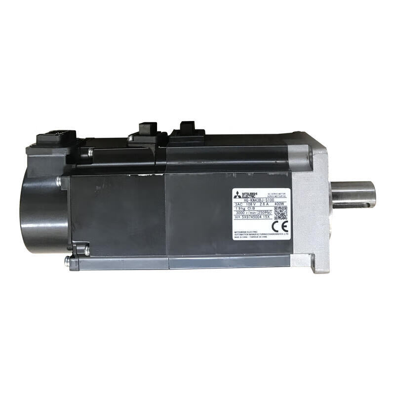Mitsubishi Electric 400W servo motor low inertia 3000r/min straight shaft, with oil seal; HG-KN43BJ-S100