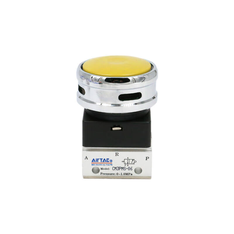 AirTAC Mushroom head push button manual valve (with protective cover) (M5); CM3PMS05Y