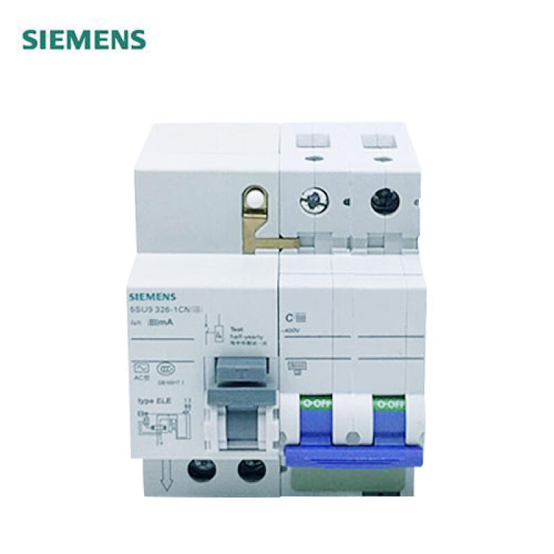 Siemens 32A 2P C 6kA 30mA AC Residual Current Circuit Breaker