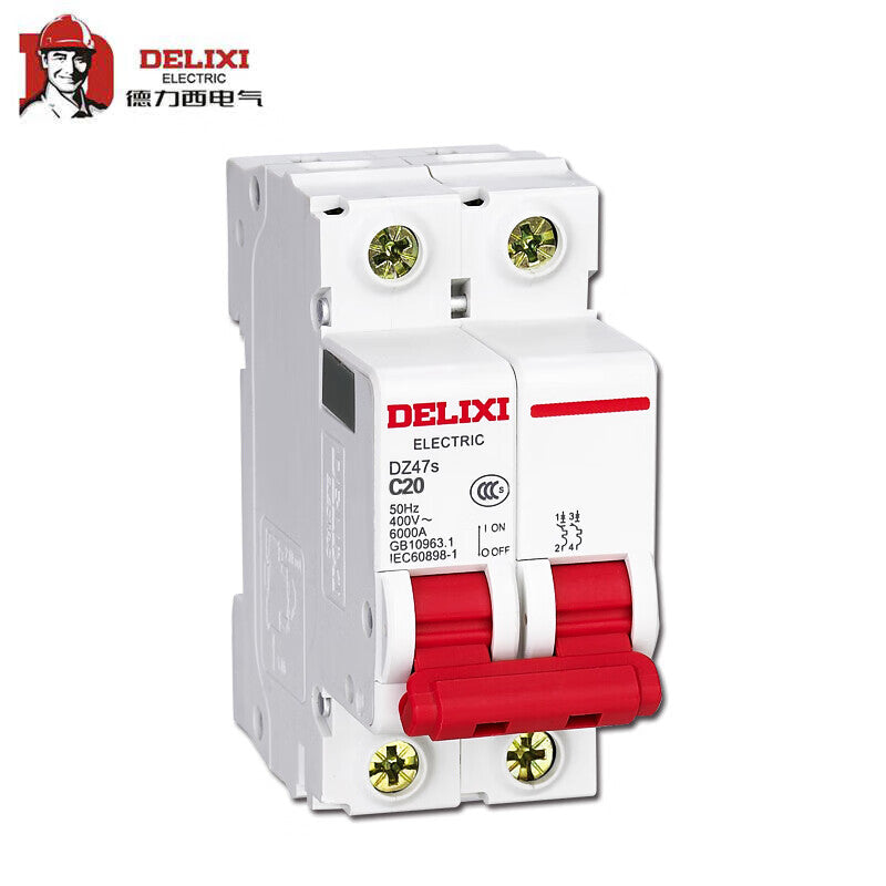 Delixi DZ47s C Type 2P 20A Small Circuit Breaker