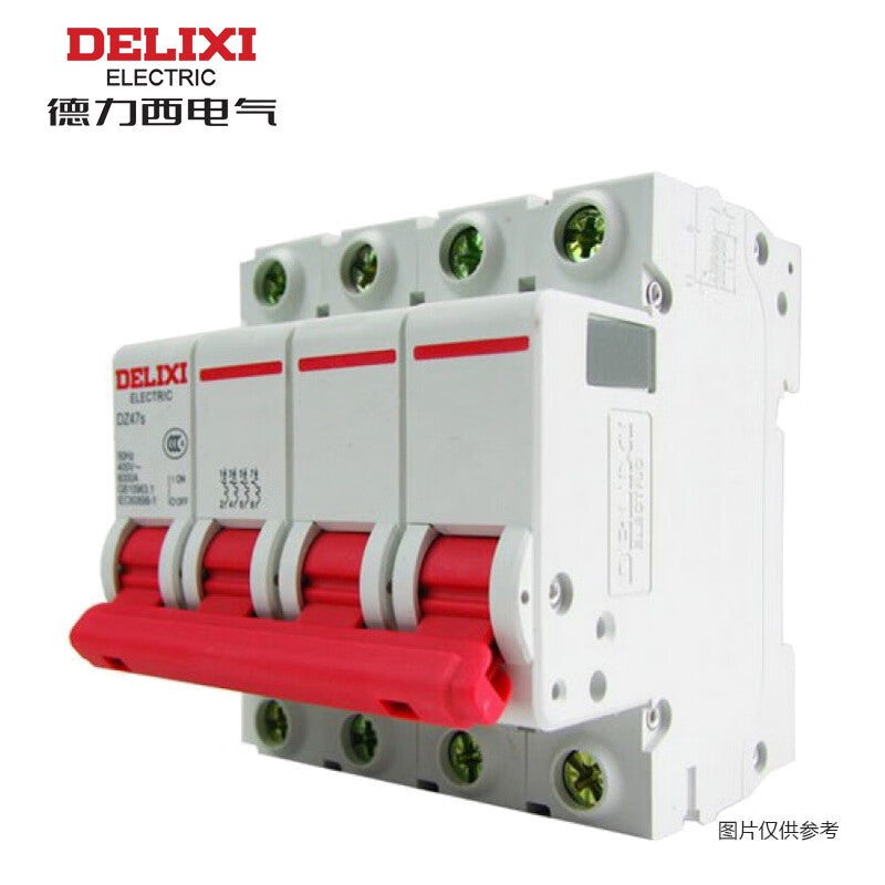 Delixi DZ47s 4P C 2A 6KA 400VAC DZ47SN4C2 miniature circuit breaker