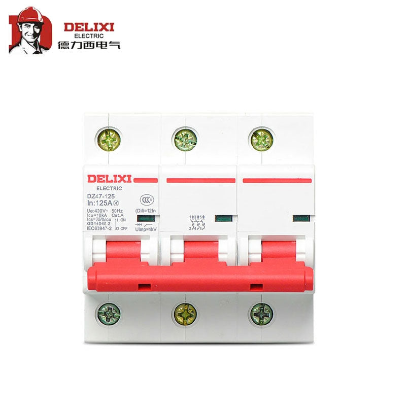 Delixi DZ47-125 3P Circuit Breaker 80A
