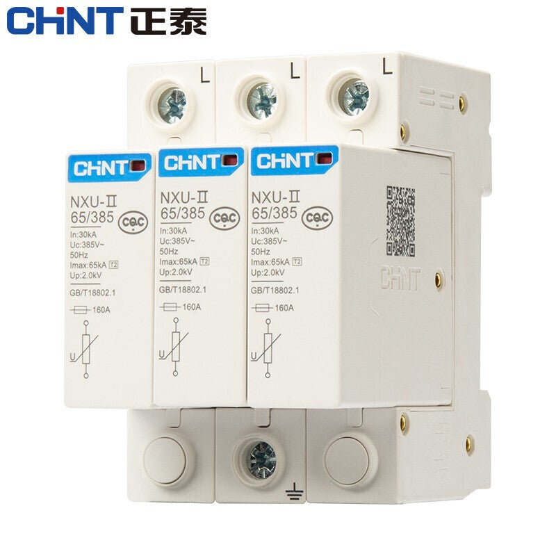 Chint NXU-Ⅱ 40kA 275V 3P Surge Protector Lightning Arrester