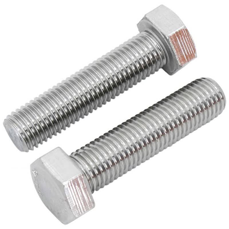 Bingyu BYsy-43 304 Stainless Steel External Hex Bolt, Full Thread Hex Screw, DIN933 M8*30 (30 pieces/pack)