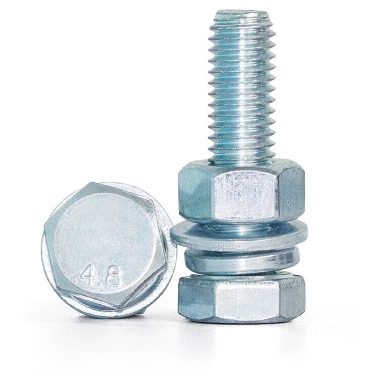 Ironclad 4.8 grade galvanized hex bolts, M16 screw and nut set, price per set: M16*80
