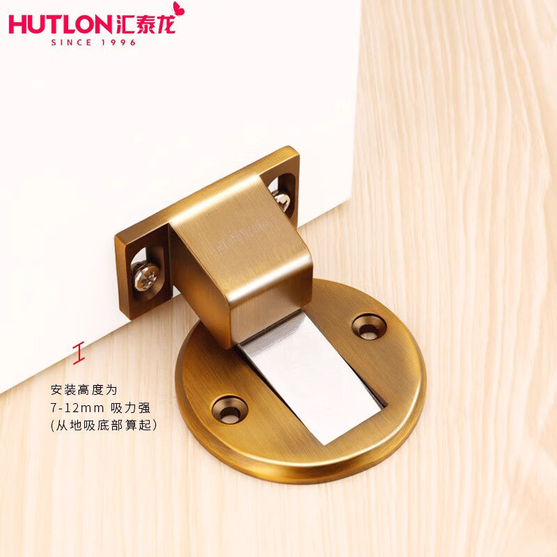 Huitailong windproof doorstop, no-drill anti-collision doorstop, invisible door stop, bedroom strong magnetic door stop, brushed nickel